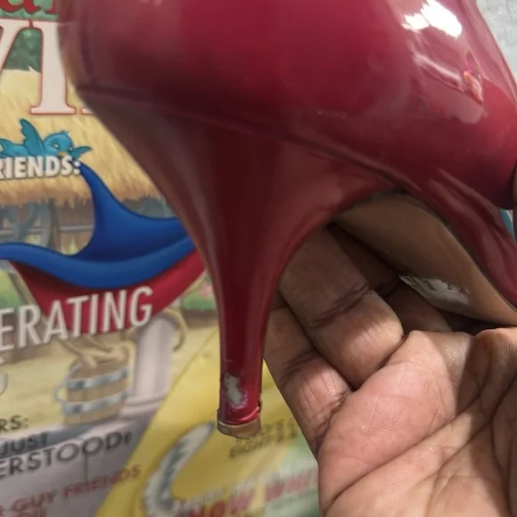 Salvatore Ferragamo hotPink and Purple Heels with Gold Detail - Picture 7 of 11